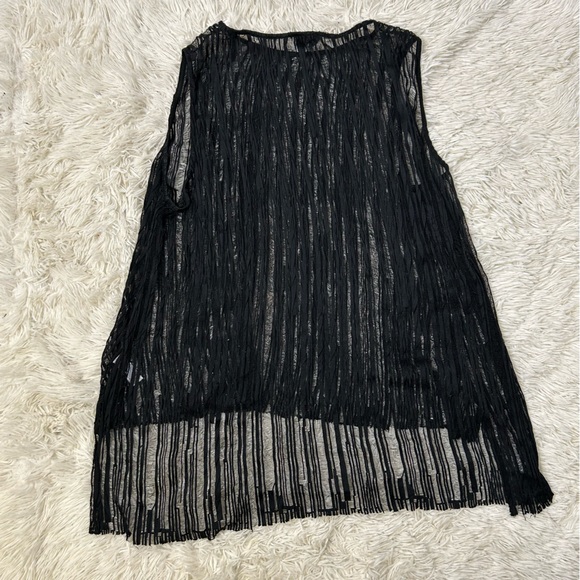 ◾️3/$25 Topshop Sheer Knit Vest Overlay Top - Picture 5 of 7